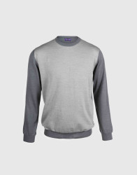 Patrick Hellmann Collection Grey Pullover Round-Neck  thumbnail
